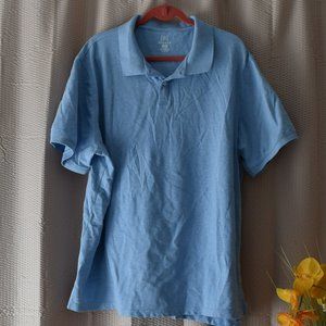 USED George Men's Polo Light Blue 3XL